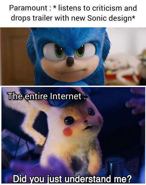 Sonic Movie Meme