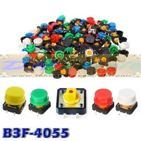 Jual Ba B F R Tact Switch X X Tutup Keycap Warna Hijau