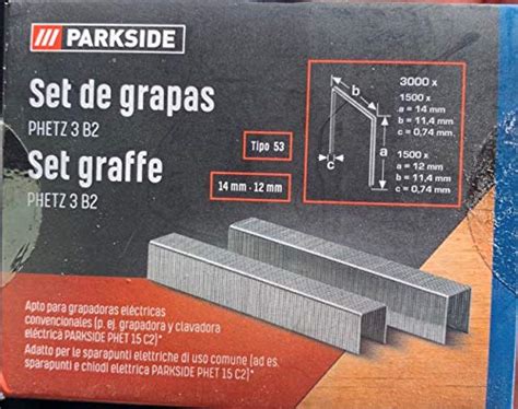 Grapas y clavos parkside VER MÁS