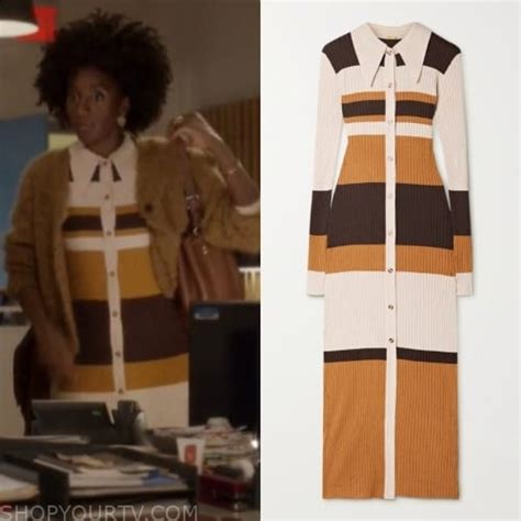 And Just Like That Season 2 Episode 8 Serenas Striped Midi Dress