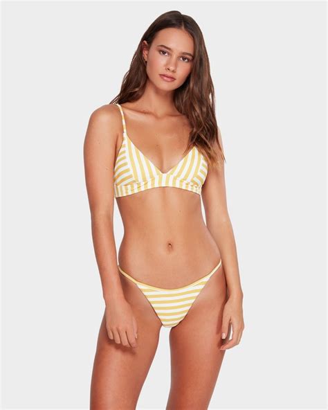 Cassy Stripe Skinny Biarritz Hike Bikini Bottoms Billabong