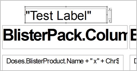 Blister Labels : Help Centre