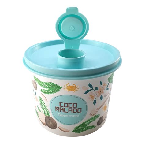 Tupperware Redondinha Coco Ralado Bico Dosador Floral Comprar