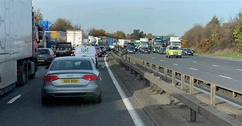 Live A And M Dartford Crossing Traffic Updates After Lorry Crash