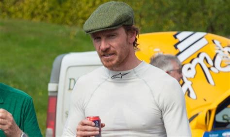 Michael Fassbender Wears Skintight Top While Racing Cars Michael Fassbender Just Jared