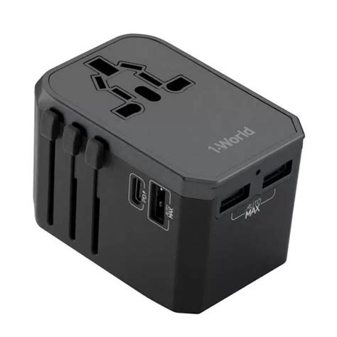 Momax 1 World Type C PD 3 USB AC Travel Adapter 30w Quick Charge