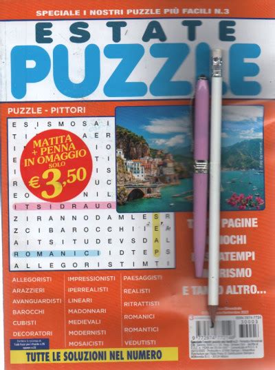 Estate Puzzle N 3 Agosto Settembre 2023 Italiano EDICOLA SHOP