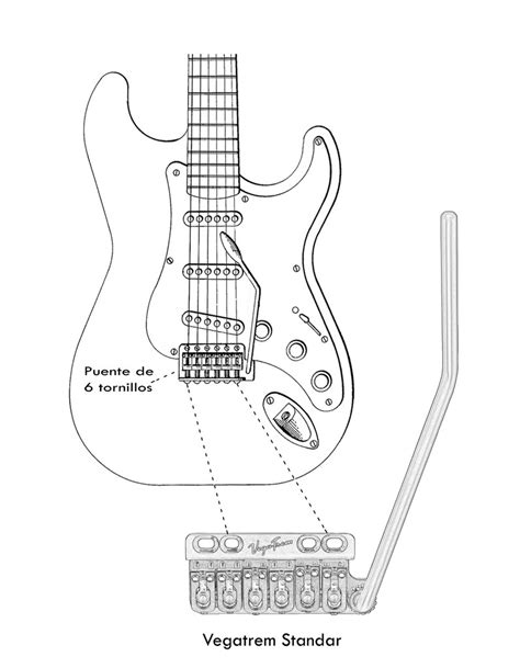 Puente Tr Molo Para Guitarra El Ctrica Vegatrem Vt Ultra Trem Est Ndar