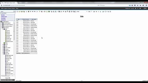 IBM Cognos Query Studio Training Filtering Crosstabs Demo 2 6