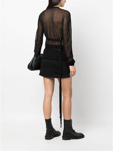 Ann Demeulemeester Sheer High Neck Top Farfetch