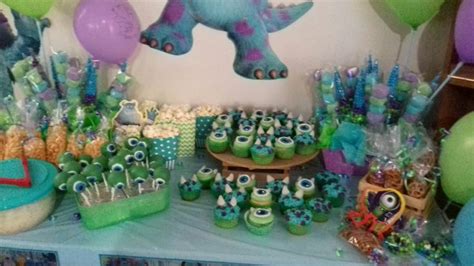 Mesa De Dulces Monster Inc Mesa De Dulces Dulces Baby Shower