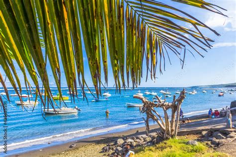 Bassin Pirogue lEtang Salé les Bains île de la Réunion Stock Photo