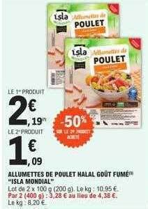 Promo Allumettes De Poulet Halal Go T Fum Chez E Leclerc