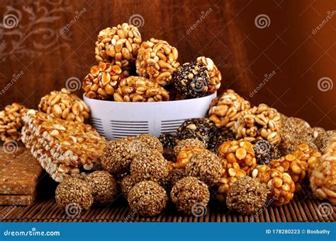 Pile Sweet South Indian Snacks Stock Image | CartoonDealer.com #178280149