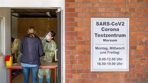 Corona Testzentrum In Morsum Hat Betrieb Aufgenommen