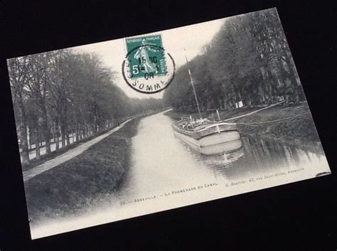 Carte Postale Ancienne Abbeville Somme La Promenade De Canal EBay