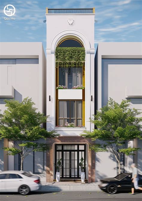 Modern townhouse exterior architectural design - Thiết kế kiến trúc ...