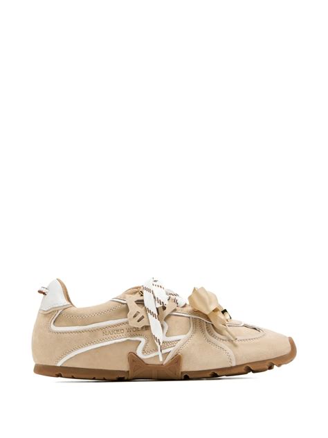 NAKED WOLFE Adorad Lace Up Sneakers Neutrals FARFETCH AU