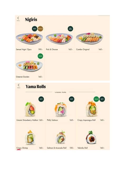 Menu Sushi Yama Allum In Partille Thefork