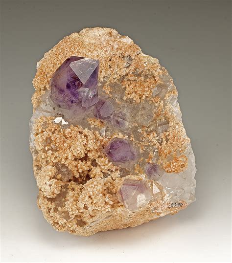 Quartz Var Amethyst With Feldspar Minerals For Sale 8034416