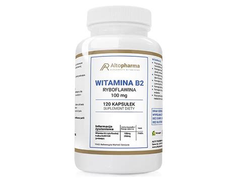 Witamina B2 100mg Ryboflawina Ulotka Dawkowanie Zastosowanie