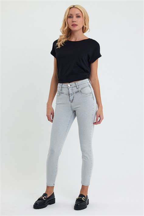 Gabriella Gri Skinny Jean Pantolon Vena