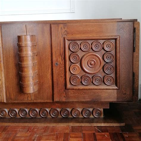 Art Deco Oak Sideboard By Charles Dudouyt France S For Sale At Pamono