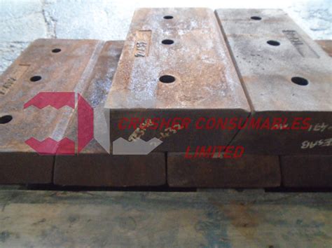 Impact Plates And Liners Crusher Consumables