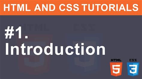 1 Introduction Html And Css Step By Step Tutorials For Beginners In