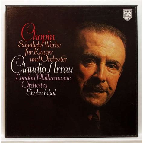 Chopin Complete Works For Piano And Orchestra Von Claudio Arrau Lp Box