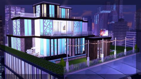 The Sims City Living Lavish Luxury Penthouse Build Youtube