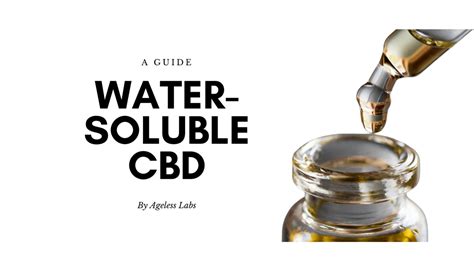 What Is Water Soluble Cbd Ageless Labs