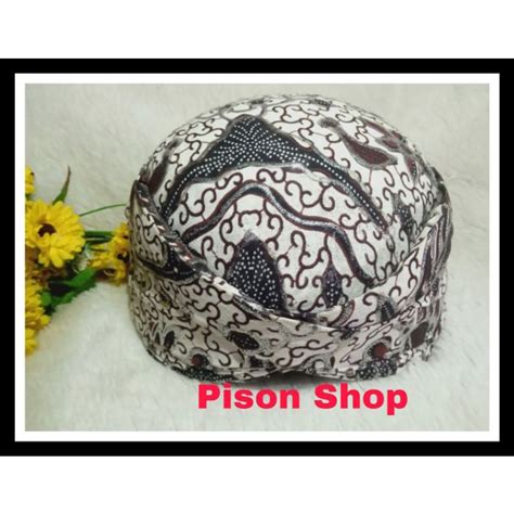 Jual Blangkon Dewasa Pria Adat Solo Motif Semen Garuda Topi Cowok