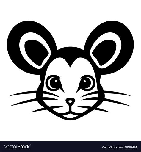 Mouse silhouette Royalty Free Vector Image - VectorStock