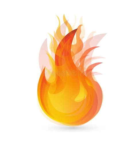 Fire Flames Of Different Shapes Stock Vector Illustration Of Frame