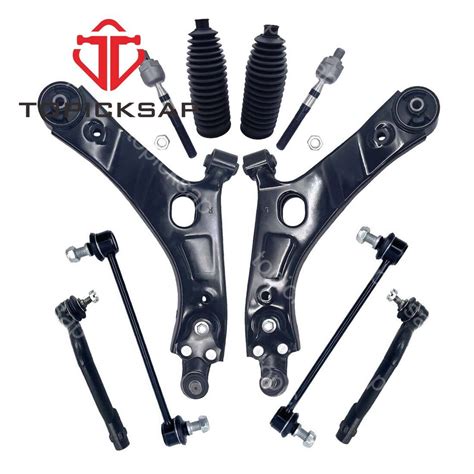 TOPICKSAP 10PCS Suspension Kit Front Lower Control Arm Ball Joint Sway