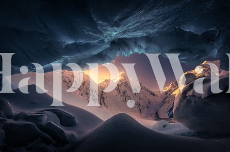 Blue Ice Cave Wallpaper | Buy Unique Wallpapers Online – Happywall