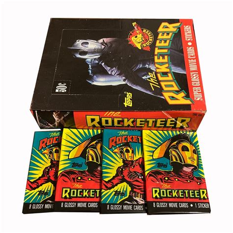 Packs Of The Rocketeer Vintage Trading Cards Topps Glossy