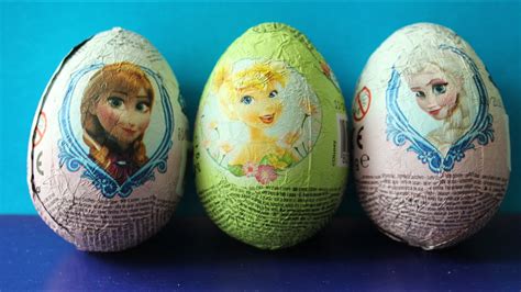 2 Disney Frozen Surprise Eggs Unboxing Zaini And Disney Fairies Zaini