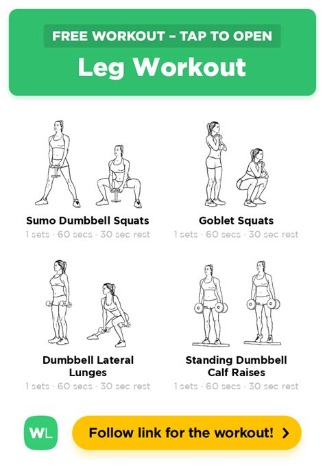 Leg Day Workout Pdf Artofit