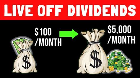 The Fastest Way You Can Live Off Dividends 5 000 Month How To