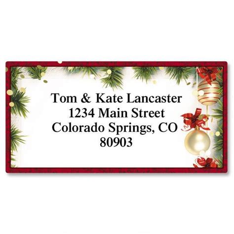 Christmas Twilight Border Address Labels | Current Catalog