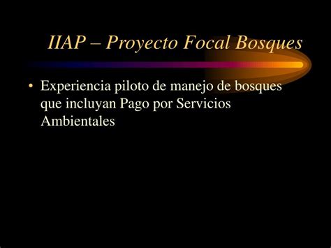 Ppt Taller De Pago Por Servicios Ambientales Del Bosque En La Region