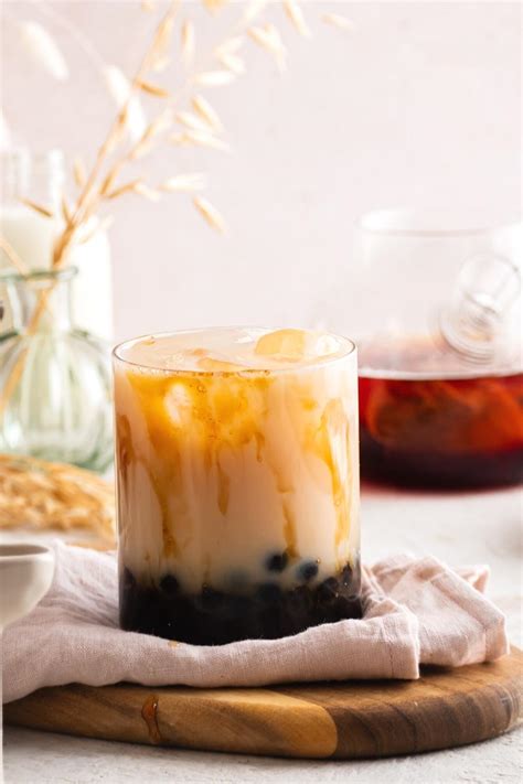 Brown Sugar Milk Tea With Brown Sugar Boba Easy To Make At Home