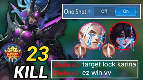 KARINA NEW ONE SHOT BUILD SUPER BROKEN BUILD 2023 Mlbb Gaming