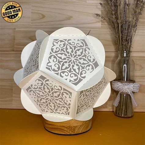 Mandala Pentagon 3d Lantern File Cricut File Lightboxgoodman