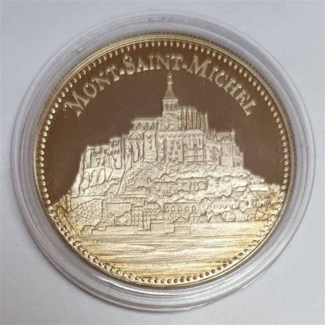 FRANCE MEDAILLE LE MONT SAINT MICHEL LES PLUS BEAUX TRESORS DU