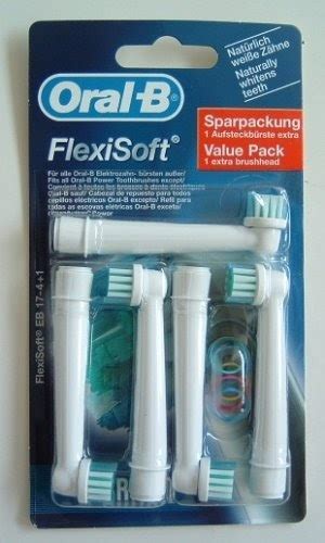 Braun Oral B EB 17 4 1 Ersatzzahnbürsten 5 Stück im Sparpack Flexisoft