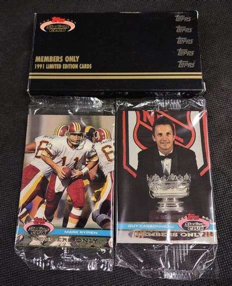 Sealed Packs And Box Topps Stadium Club Members Only Limited