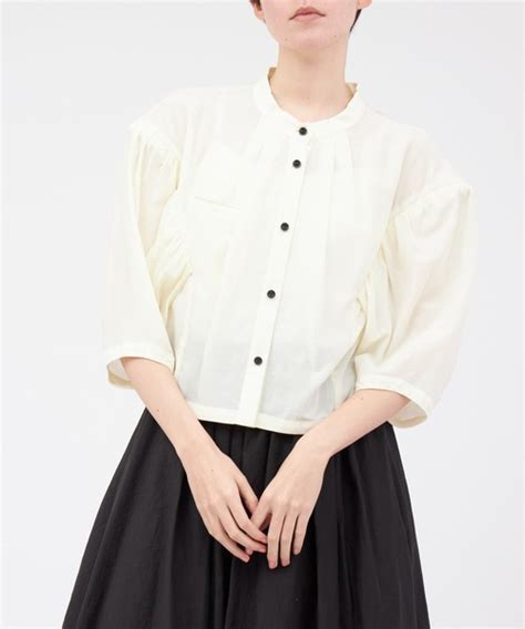 Rumche Rumche Stand Collar Shirt Blouse Wear